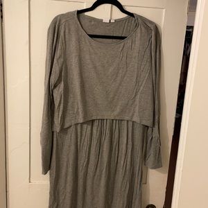 Gray GAP nursing dress
